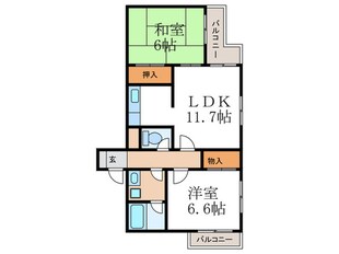 サングレール長岡京の物件間取画像